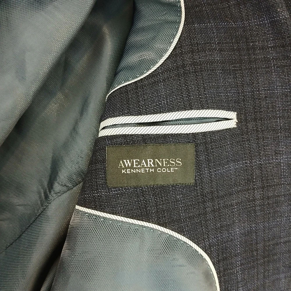 Kenneth Cole Awareness 46S Mens Blazer Jacket 21x29 Lightweight ***Fits A 42S **